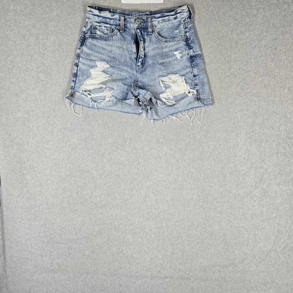 American Eagle Outfitters Women Shorts US 4 Light Blue Denim Shorts Mom